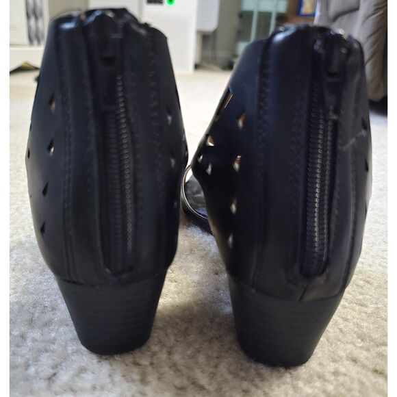 Black Dexflex Comfort Sandals Size 8.5 - Like New - Picture 4 of 7